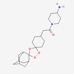 1-(4-Aminopiperidin-1-YL)-2-((1R,3R,4''S,5R,5'S,7R)-dispiro[adamantane-2,3'-[1,2,4]trioxolane-5',1''-cyclohexan]-4''-YL)ethan-1-one