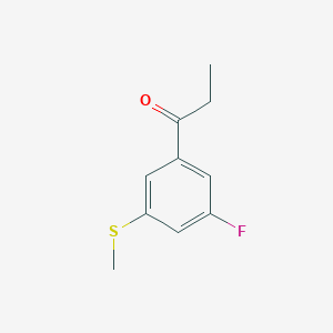 1-(3-Fluoro-5-(methylthio)phenyl)propan-1-one