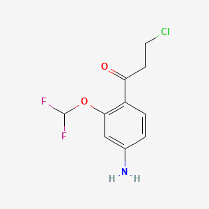 1-(4-Amino-2-(difluoromethoxy)phenyl)-3-chloropropan-1-one