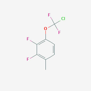 B1404431 1-[Chloro(difluoro)methoxy]-2,3-difluoro-4-methyl-benzene CAS No. 1404194-41-7
