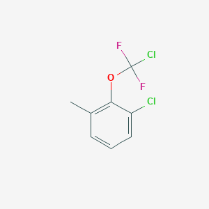 molecular formula C8H6Cl2F2O B1404435 1-Chloro-2-[chloro(difluoro)-methoxy]-3-methyl-benzene CAS No. 1404194-73-5