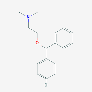 molecular formula C17H21NO B14044356 2-[(4-deuteriophenyl)-phenylmethoxy]-N,N-dimethylethanamine 