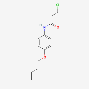 molecular formula C13H18ClNO2 B1404436 N-(4-butoxyphenyl)-3-chloropropanamide CAS No. 1365963-96-7