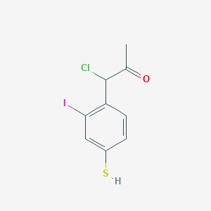 1-Chloro-1-(2-iodo-4-mercaptophenyl)propan-2-one