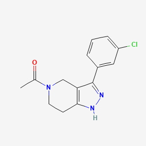 5-Acetyl-3-(3-chlorophenyl)-4,5,6,7-tetrahydro-1h-pyrazolo[4,3-c]pyridine