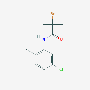 molecular formula C11H13BrClNO B1404439 2-溴-N-(5-氯-2-甲基苯基)-2-甲基丙酰胺 CAS No. 1365963-36-5