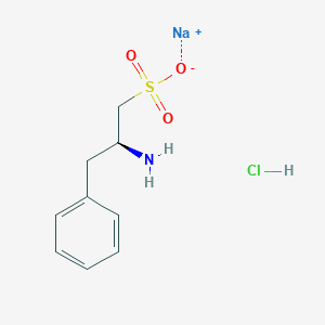 Sodium (S)-2-amino-3-phenylpropane-1-sulfonate hydrochloride