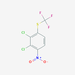 molecular formula C7H2Cl2F3NO2S B14044459 1,2-Dichloro-3-trifluoromethylthio-6-nitrobenzene 