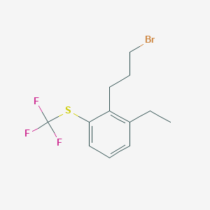 1-(3-Bromopropyl)-2-ethyl-6-(trifluoromethylthio)benzene