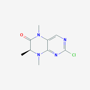 molecular formula C9H11ClN4O B14044509 (S)-2-chloro-5,7,8-triMethyl-7,8-dihydropteridin-6(5H)-one 