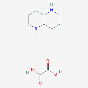 molecular formula C11H20N2O4 B14044518 cis-5-methyl-2,3,4,4a,6,7,8,8a-octahydro-1H-1,5-naphthyridine;oxalic acid 