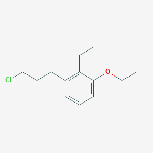 molecular formula C13H19ClO B14044535 1-(3-Chloropropyl)-3-ethoxy-2-ethylbenzene 