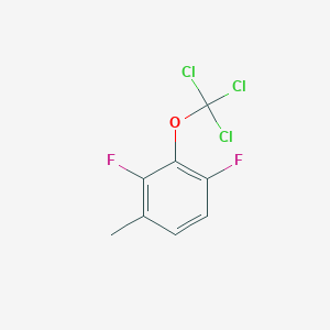 molecular formula C8H5Cl3F2O B1404455 1,3-Difluoro-4-methyl-2-(trichloromethoxy)benzene CAS No. 1404194-12-2