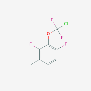 molecular formula C8H5ClF4O B1404458 2-[Chloro(difluoro)methoxy]-1,3-difluoro-4-methyl-benzene CAS No. 1404194-29-1