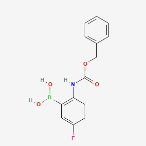 (2-(((Benzyloxy)carbonyl)amino)-5-fluorophenyl)boronic acid