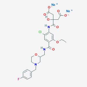 molecular formula C27H29ClFN3Na2O9 B14044596 Mosapride impurity 10 