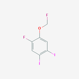 1,2-Diiodo-4-fluoro-5-(fluoromethoxy)benzene