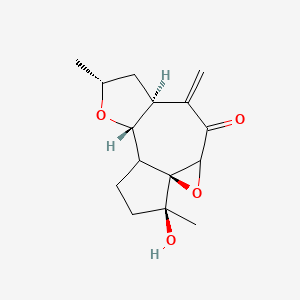 (1S,6S,8R,10R,14S)-14-hydroxy-8,14-dimethyl-5-methylidene-2,9-dioxatetracyclo[9.3.0.01,3.06,10]tetradecan-4-one