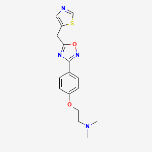 N,N-Dimethyl-2-(4-(5-(thiazol-5-ylmethyl)-1,2,4-oxadiazol-3-YL)phenoxy)ethan-1-amine