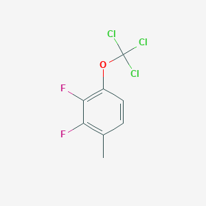 molecular formula C8H5Cl3F2O B1404468 2,3-Difluoro-1-methyl-4-(trichloromethoxy)benzene CAS No. 1404195-01-2