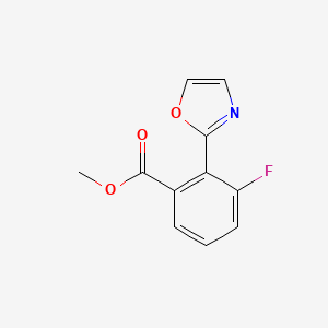 Methyl 3-fluoro-2-(oxazol-2-yl)benzoate