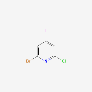 molecular formula C5H2BrClIN B14044723 2-Bromo-6-chloro-4-iodopyridine 