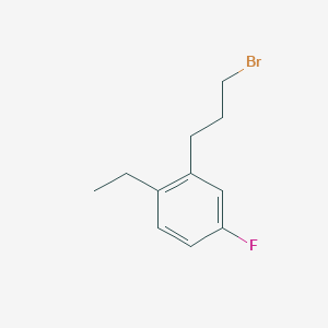 1-(3-Bromopropyl)-2-ethyl-5-fluorobenzene