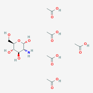 acetic acid;(2S,3R,4R,5S,6R)-3-amino-6-(hydroxymethyl)oxane-2,4,5-triol