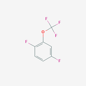 molecular formula C7H3F5O B1404476 1,4-Difluoro-2-(trifluoromethoxy)benzene CAS No. 1404195-06-7