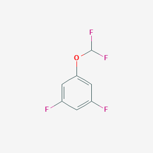 molecular formula C7H4F4O B1404477 1-(二氟甲氧基)-3,5-二氟苯 CAS No. 1400899-01-5