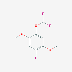 1-Difluoromethoxy-2,5-dimethoxy-4-fluorobenzene