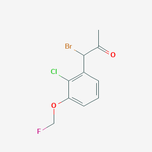 1-Bromo-1-(2-chloro-3-(fluoromethoxy)phenyl)propan-2-one