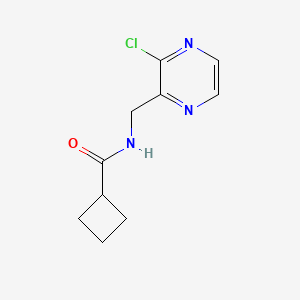 molecular formula C10H12ClN3O B14044825 N-((3-chloropyrazin-2-yl)methyl)cyclobutanecarboxamide 