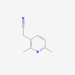 molecular formula C9H10N2 B14044841 2-(2,6-Dimethylpyridin-3-yl)acetonitrile 