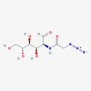 2-azido-N-[(2S,3R,4S,5R)-3,4,5,6-tetrahydroxy-1-oxohexan-2-yl]acetamide