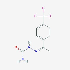 molecular formula C10H10F3N3O B14044860 ((1-(4-(Trifluoromethyl)phenyl)ethylidene)amino)urea 