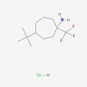 B1404488 4-Tert-butyl-1-(trifluoromethyl)cycloheptan-1-amine hydrochloride CAS No. 1432677-69-4
