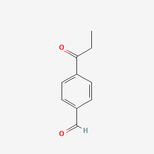 molecular formula C10H10O2 B14044886 4-Propanoylbenzaldehyde 