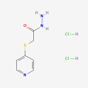 molecular formula C7H11Cl2N3OS B1404489 2-(吡啶-4-基硫烷基)乙酰肼二盐酸盐 CAS No. 1427378-98-0