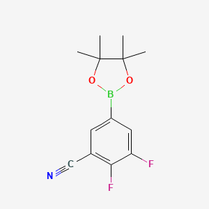 2,3-Difluoro-5-(4,4,5,5-tetramethyl-1,3,2-dioxaborolan-2-YL)benzonitrile