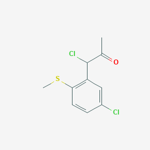 1-Chloro-1-(5-chloro-2-(methylthio)phenyl)propan-2-one