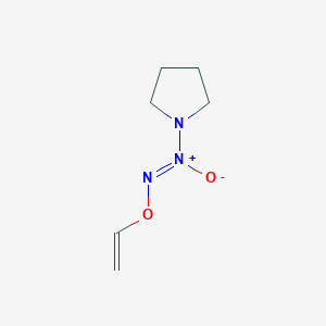 molecular formula C6H11N3O2 B014045 O2-乙烯基 1-(吡咯烷-1-基)二氮-1-鎓-1,2-二醇盐 CAS No. 179344-98-0