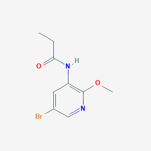 molecular formula C9H11BrN2O2 B1404503 N-(5-溴-2-甲氧基吡啶-3-基)丙酰胺 CAS No. 1425334-91-3