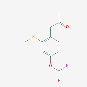 1-(4-(Difluoromethoxy)-2-(methylthio)phenyl)propan-2-one