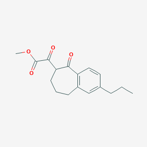 Methyl 2-oxo-2-(5-oxo-2-propyl-6,7,8,9-tetrahydro-5H-benzo[7]annulen-6-yl)acetate