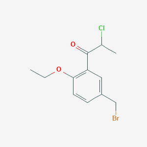 1-(5-(Bromomethyl)-2-ethoxyphenyl)-2-chloropropan-1-one