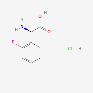 (R)-2-Amino-2-(2-fluoro-4-methylphenyl)acetic acid hydrochloride