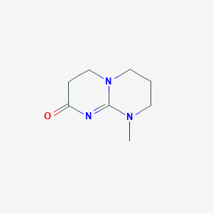 molecular formula C8H13N3O B14045070 2h-Pyrimido[1,2-a]pyrimidin-2-one,3,4,6,7,8,9-hexahydro-9-methyl- 