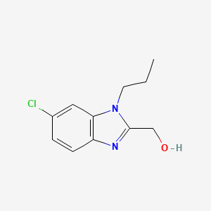 molecular formula C11H13ClN2O B14045141 (6-Chloro-1-propyl-1H-benzo[d]imidazol-2-yl)methanol 