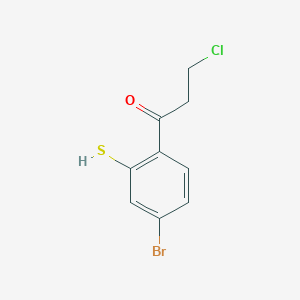 1-(4-Bromo-2-mercaptophenyl)-3-chloropropan-1-one